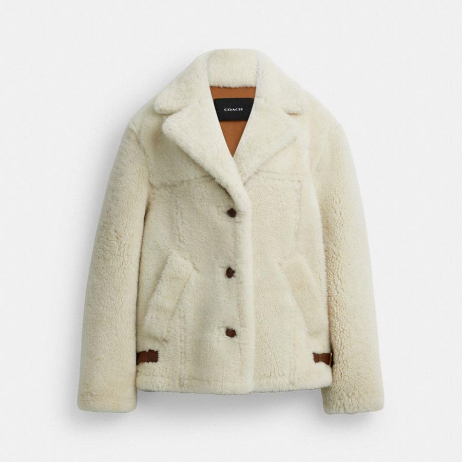 Abrigo COACH Mujer Blancas | 7213GRFSI