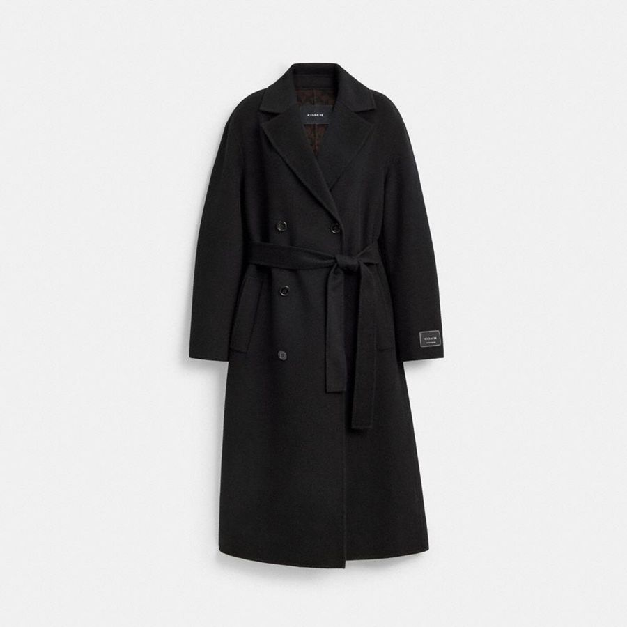 Abrigo COACH Mujer Negras | 2549JZNYB