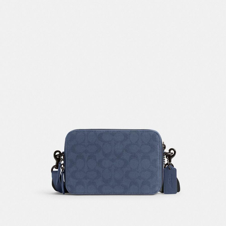 Bolsa Cruzada COACH Hombre Azules | 1347JYRCO