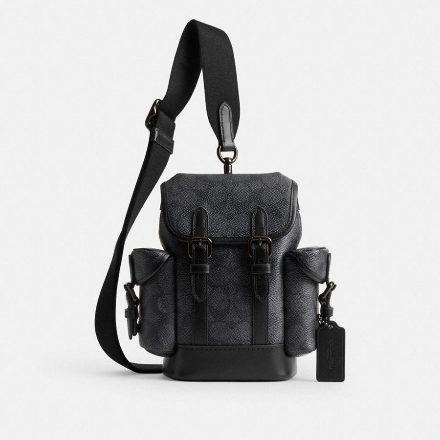 Bolsa Cruzada COACH Hombre Gris | 0879UKQNE