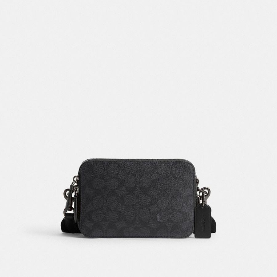 Bolsa Cruzada COACH Hombre Gris | 7185DAUME