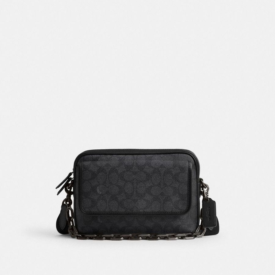 Bolsa Cruzada COACH Hombre Gris | 7690BQNEX