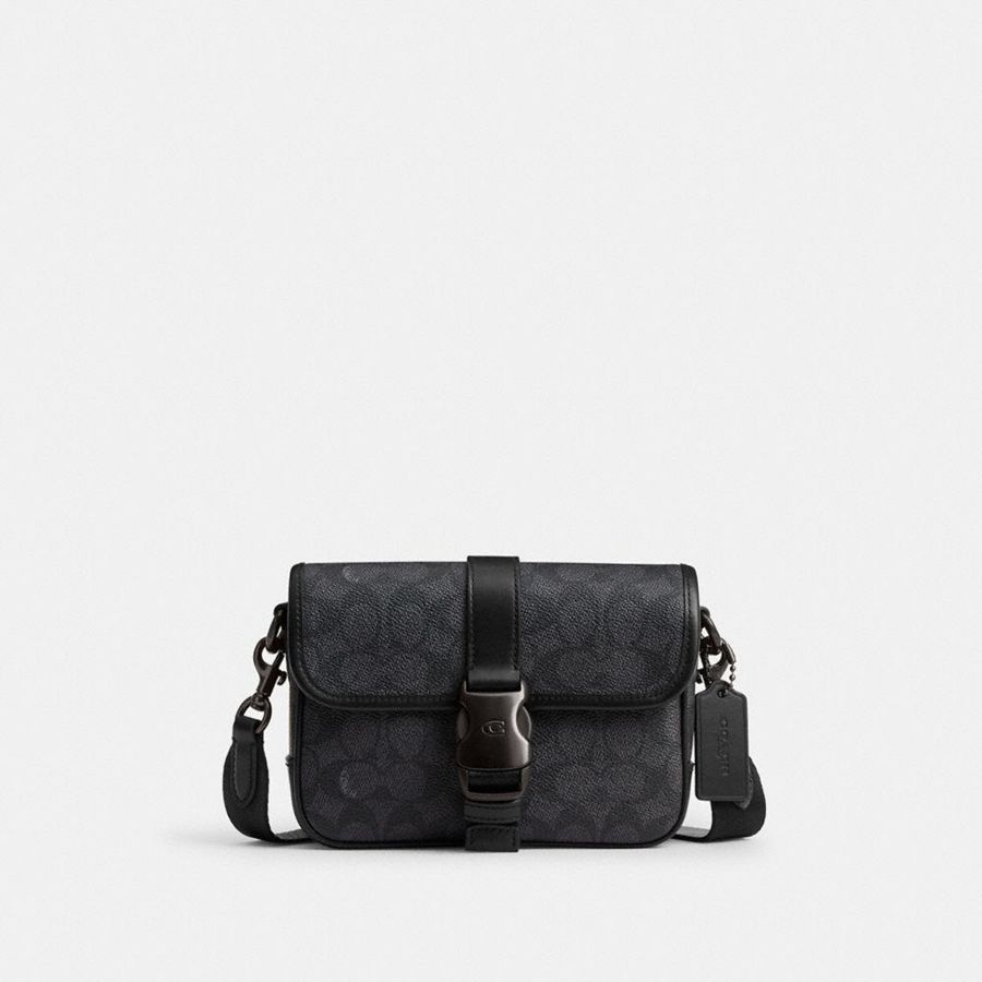 Bolsa Cruzada COACH Hombre Gris | 8013QMEOA