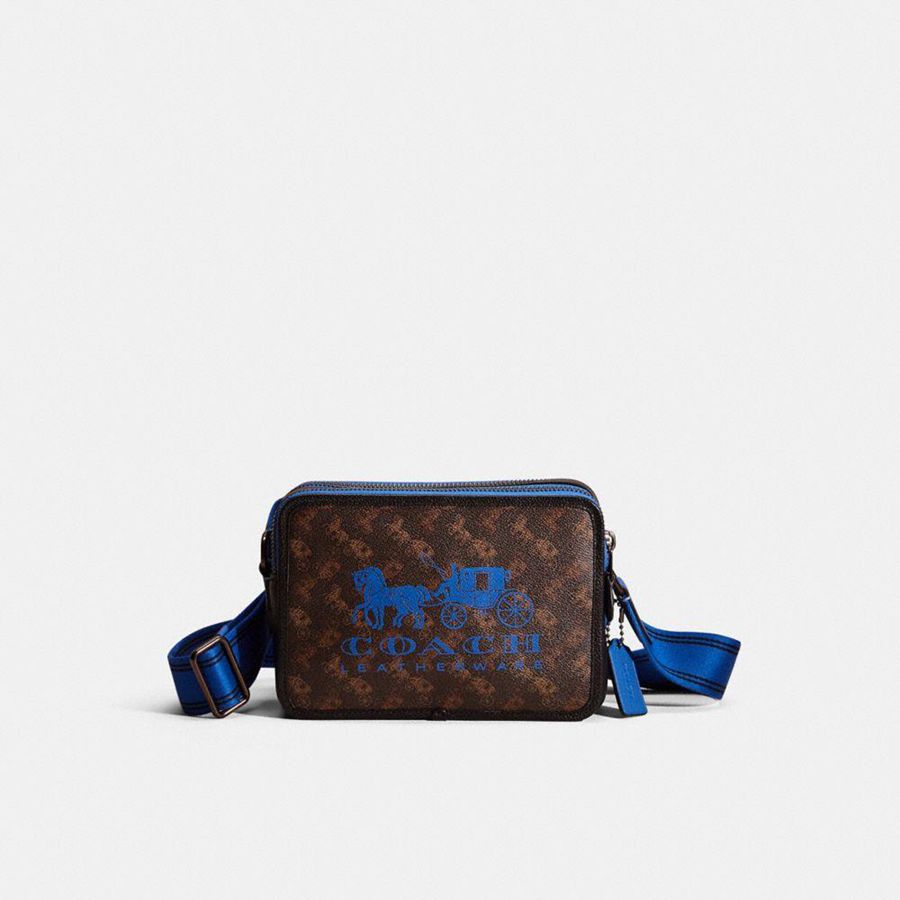 Bolsa Cruzada COACH Hombre Marrones | 8730SVLTQ
