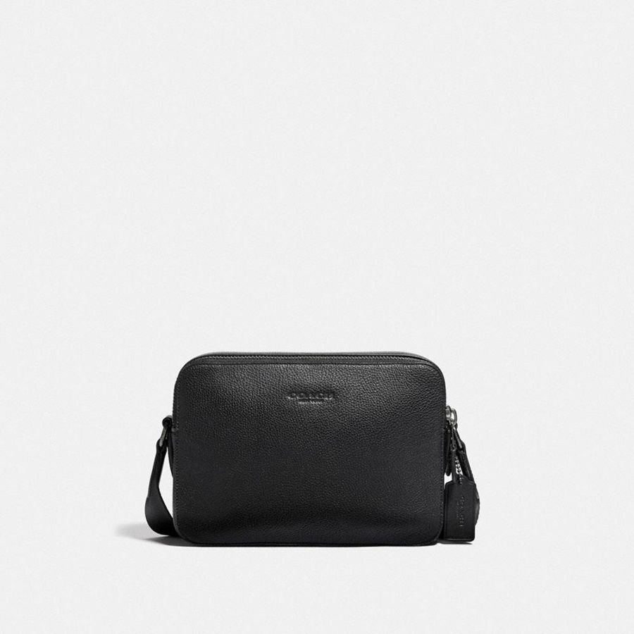 Bolsa Cruzada COACH Hombre Negras | 5724AZBHM