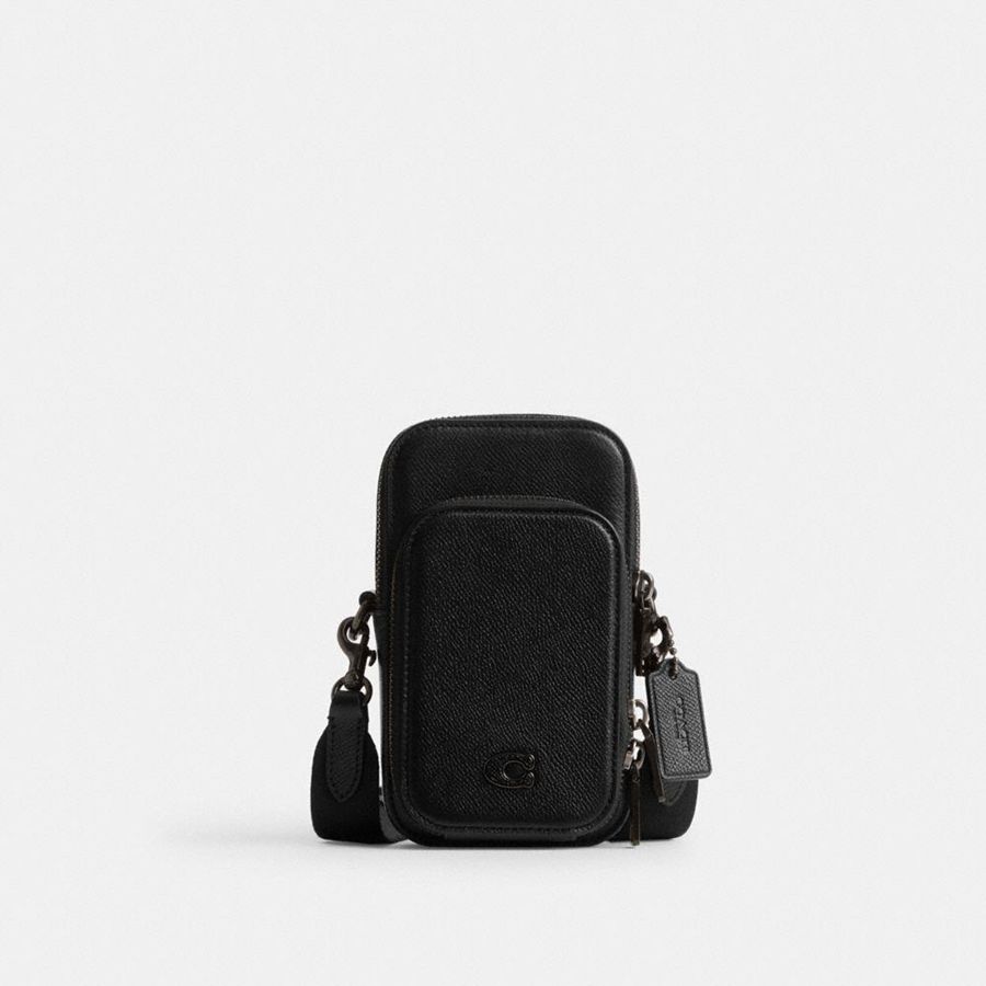Bolsa Cruzada COACH Hombre Negras | 7105ZSGVP