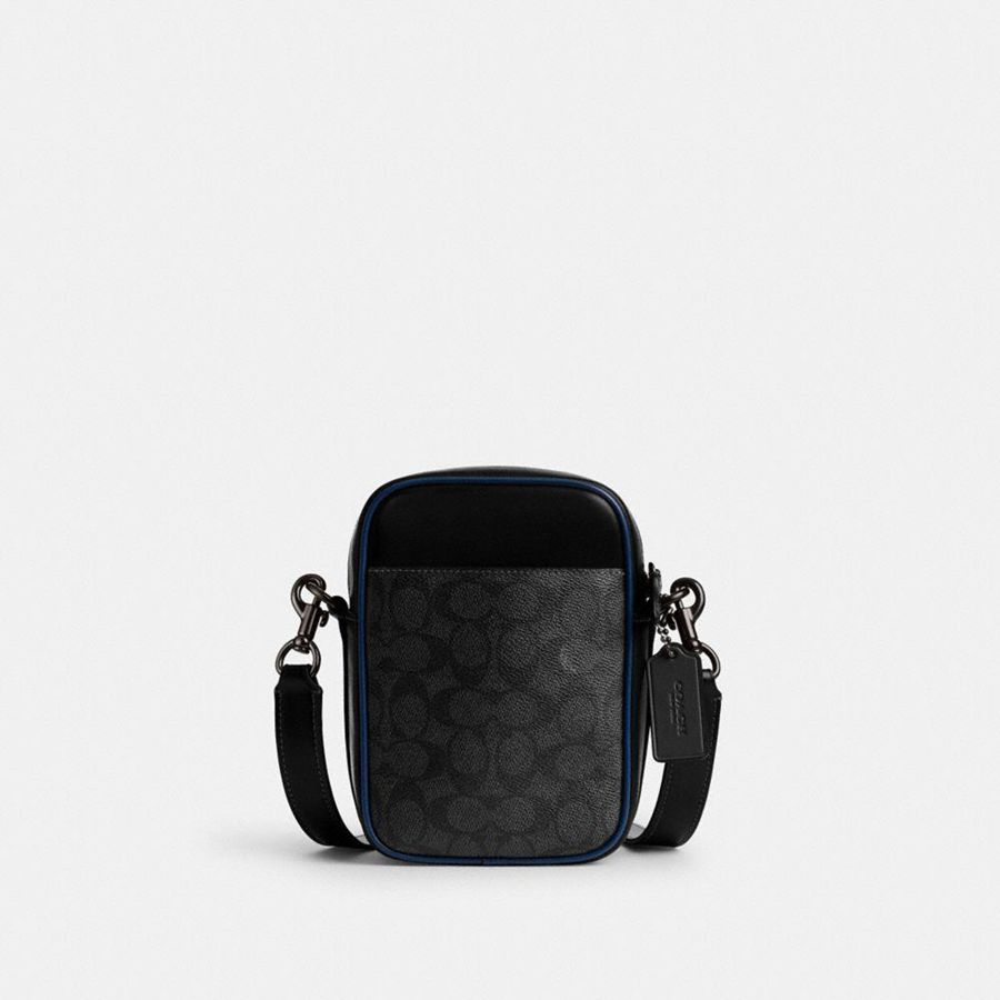 Bolsa Cruzada COACH Hombre Negras | 8504YAIHC