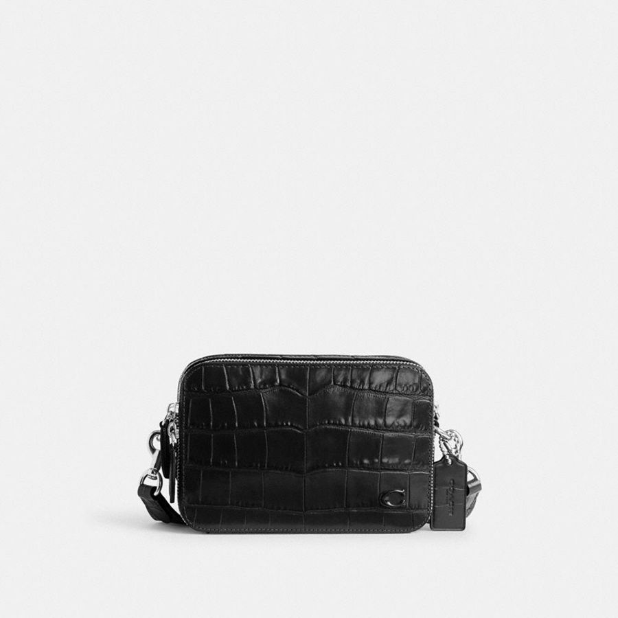 Bolsa Cruzada COACH Hombre Negras | 8564WPAYJ