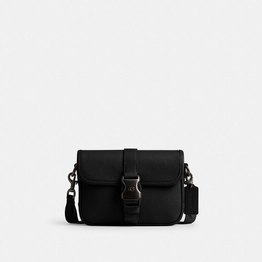 Bolsa Cruzada COACH Hombre Negras | 9506EDATZ