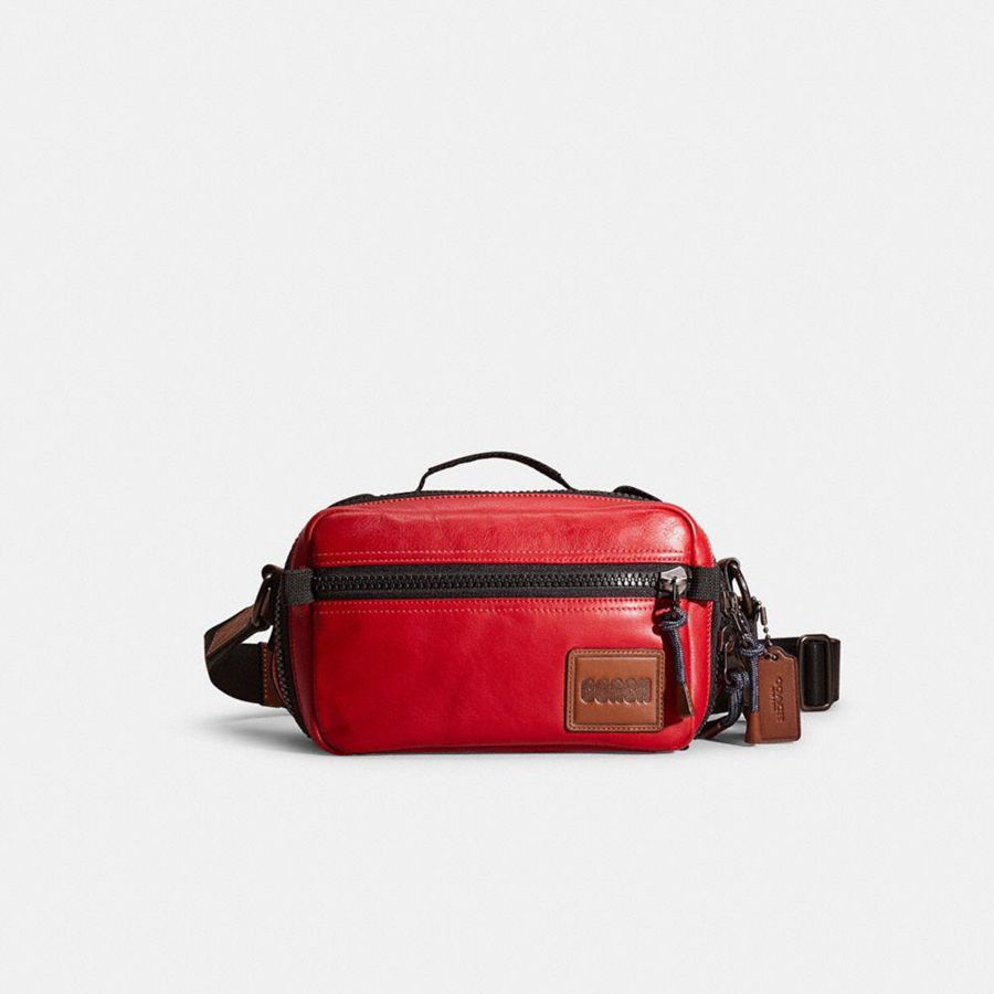 Bolsa Cruzada COACH Hombre Rojas | 0794OZYAH
