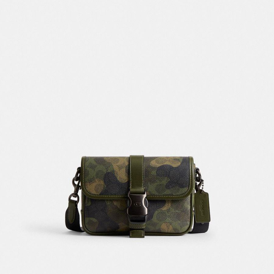 Bolsa Cruzada COACH Hombre Verde | 0971ZVBKD