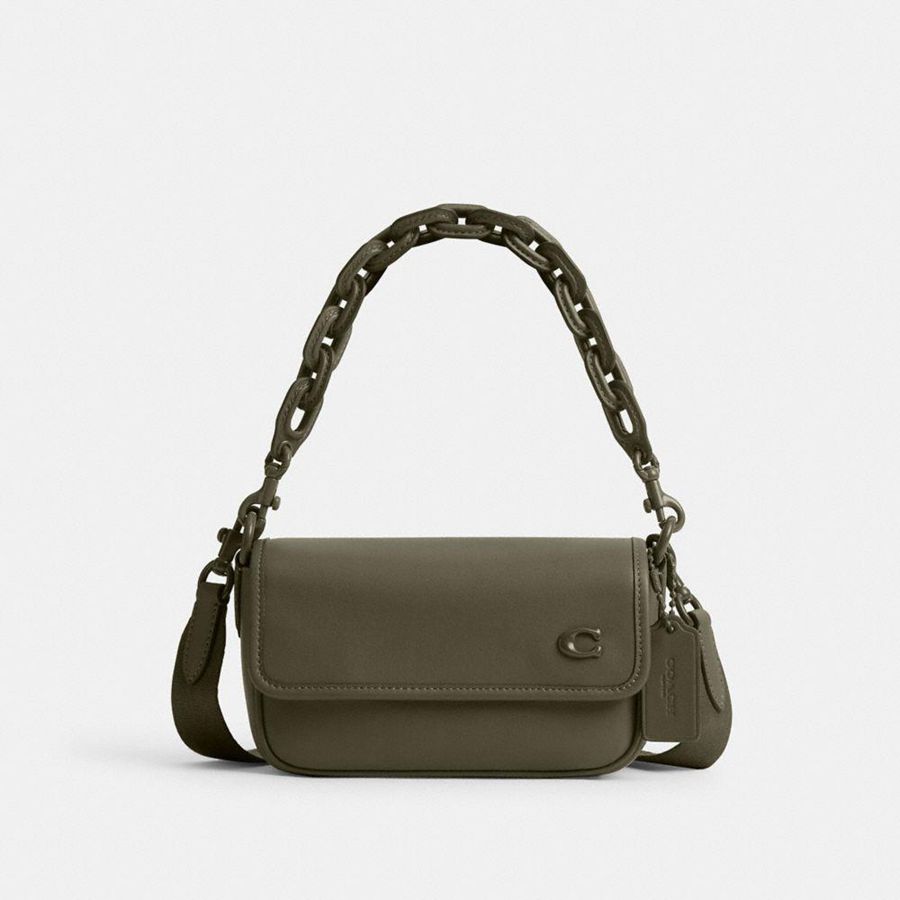 Bolsa Cruzada COACH Hombre Verde | 3712AIHCK