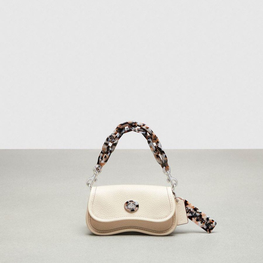 Bolsa Cruzada COACH Mujer Blancas | 6317UMCYW