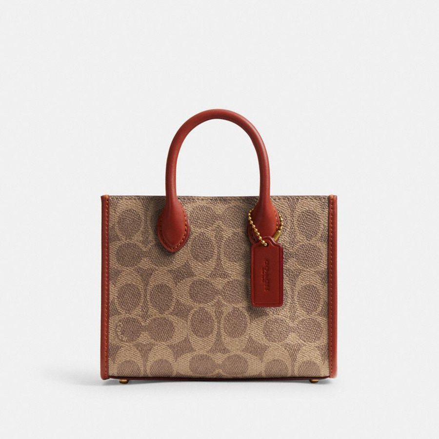 Bolsa Cruzada COACH Mujer Marrones | 8041ZHIXB