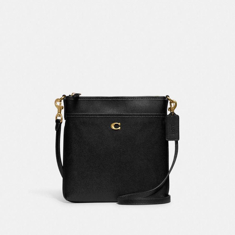 Bolsa Cruzada COACH Mujer Negras | 0681MFHXQ