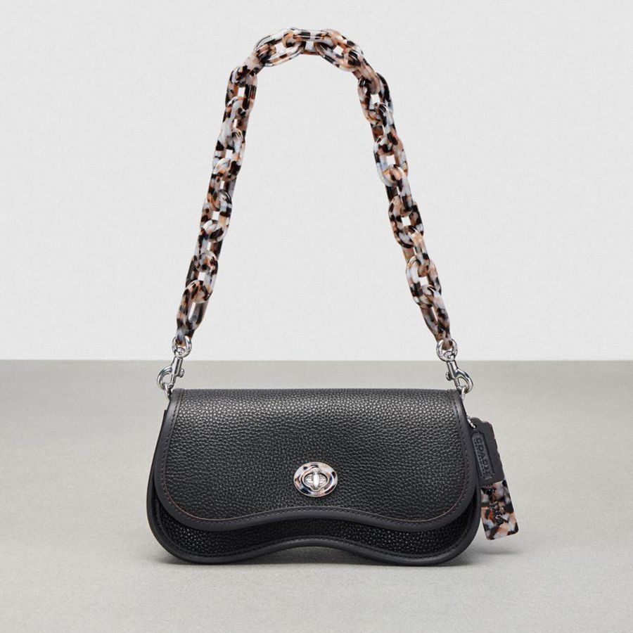 Bolsa Cruzada COACH Mujer Negras | 4619JQHGU