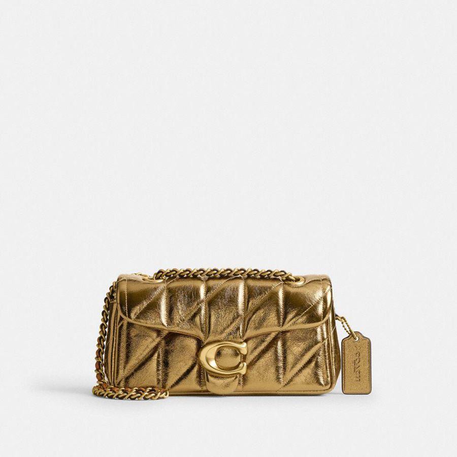 Bolsa de Hombro COACH Mujer Doradas | 6251AQPES