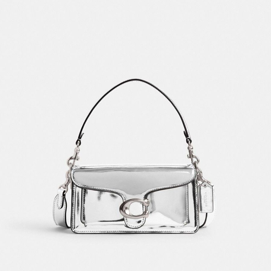 Bolsa de Hombro COACH Mujer Plateadas | 2985IKMXO