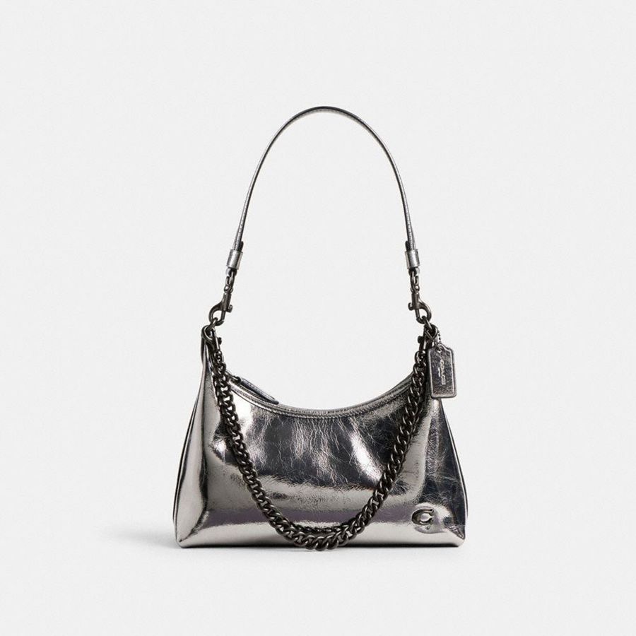Bolsa de Hombro COACH Mujer Plateadas | 4012ZWLPR