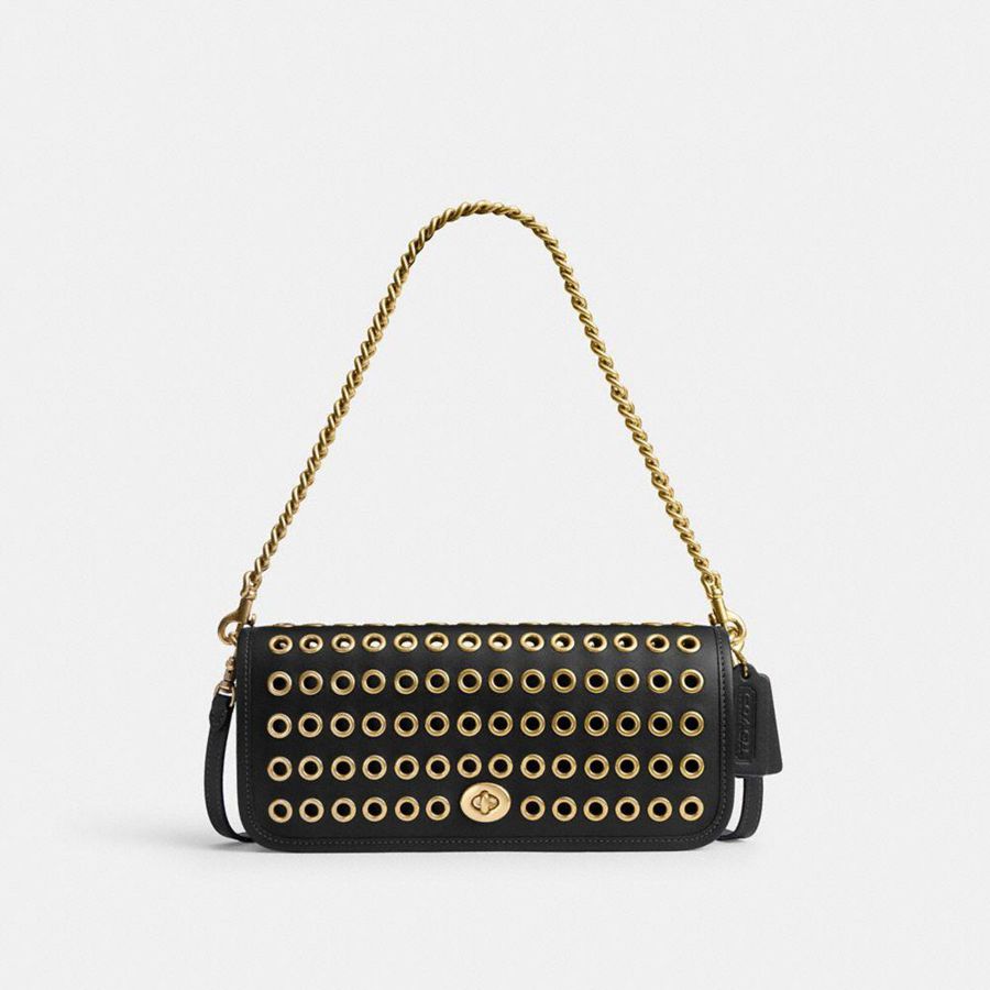 Bolso Hobo COACH Mujer Negras | 8695OGKAZ