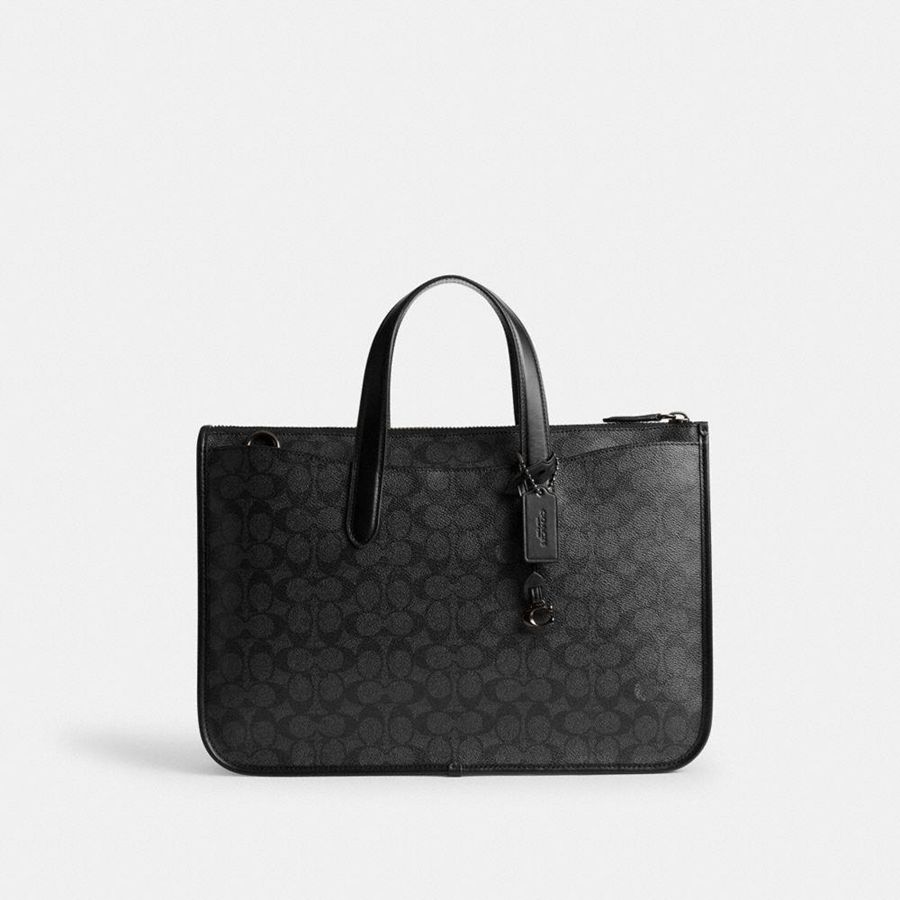 Bolso Tote COACH Hombre Gris | 0728GLZVQ