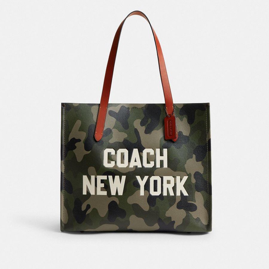 Bolso Tote COACH Hombre Verde | 0475VZNEP