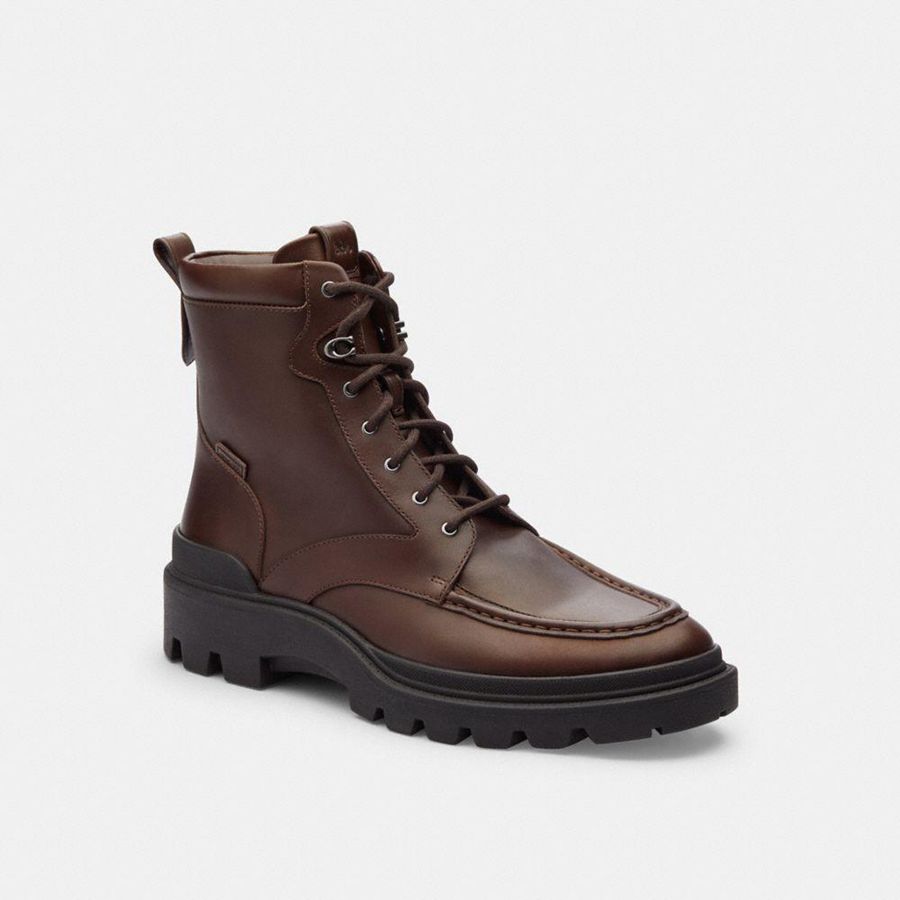 Botas COACH Hombre Marrones | 9807TSKPY