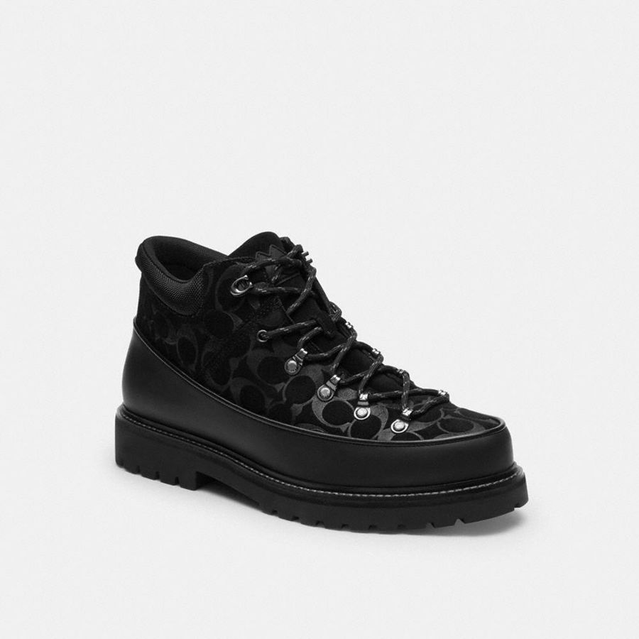 Botas COACH Hombre Negras | 3206JVYDO
