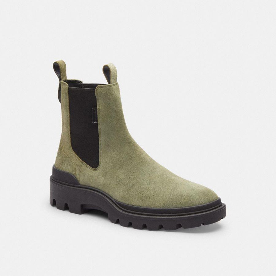 Botas COACH Hombre Verde | 6843UWACZ