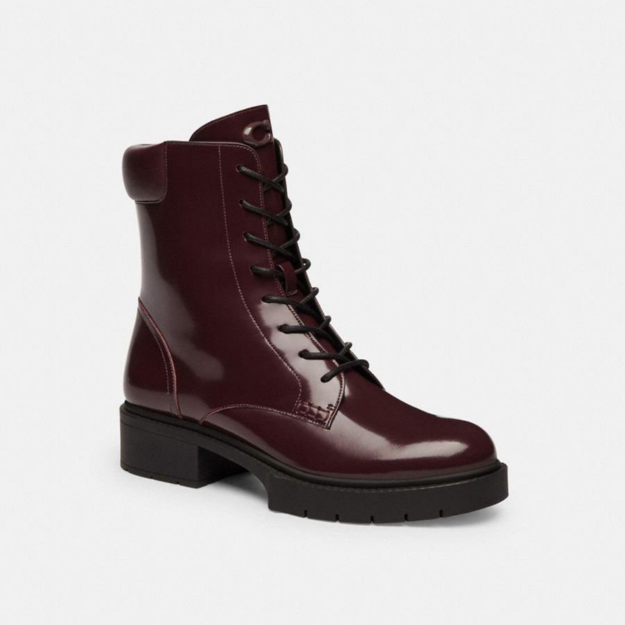 Botas COACH Mujer Burdeos | 4029FAPHB