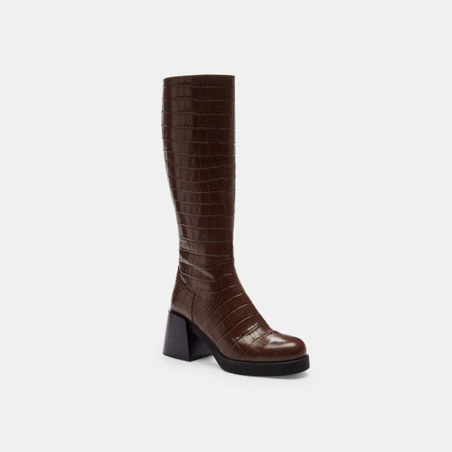 Botas COACH Mujer Marrones | 5819ZJBOX