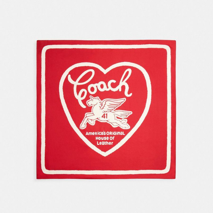 Bufanda COACH Mujer Rojas | 3957EYNHJ