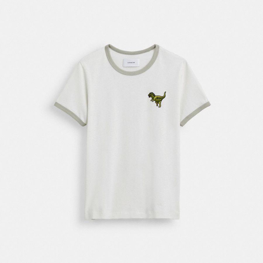 Camiseta COACH Mujer Blancas | 4329DTJIS