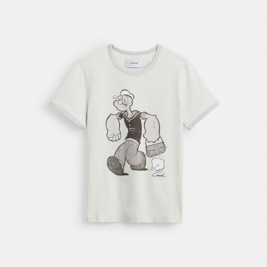 Camiseta COACH Mujer Blancas | 6851VBZFP