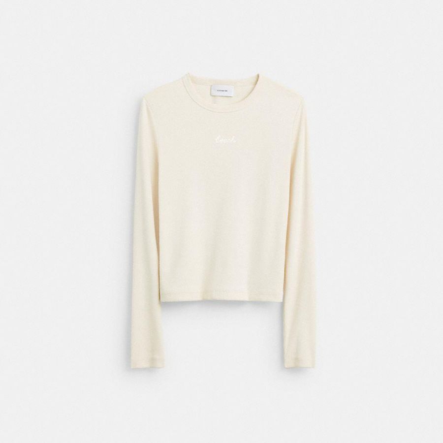 Camiseta COACH Mujer Blancas | 9641ZFOGW