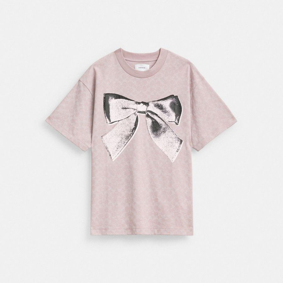 Camiseta COACH Mujer Rosas | 6451RIPNB