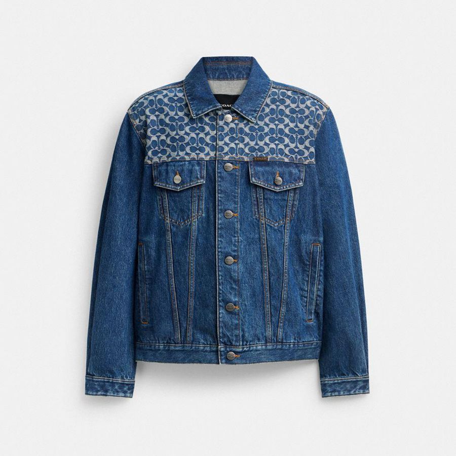Campera COACH Hombre Azules | 7384BTYSO
