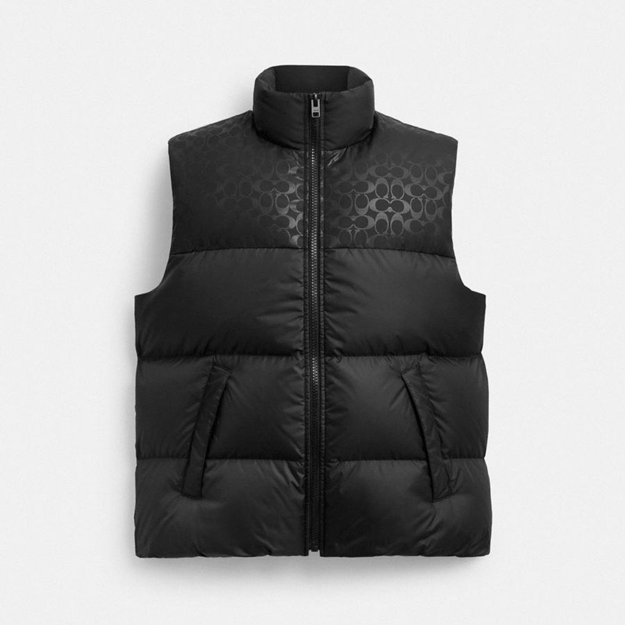 Campera COACH Hombre Negras | 6805JSYCF