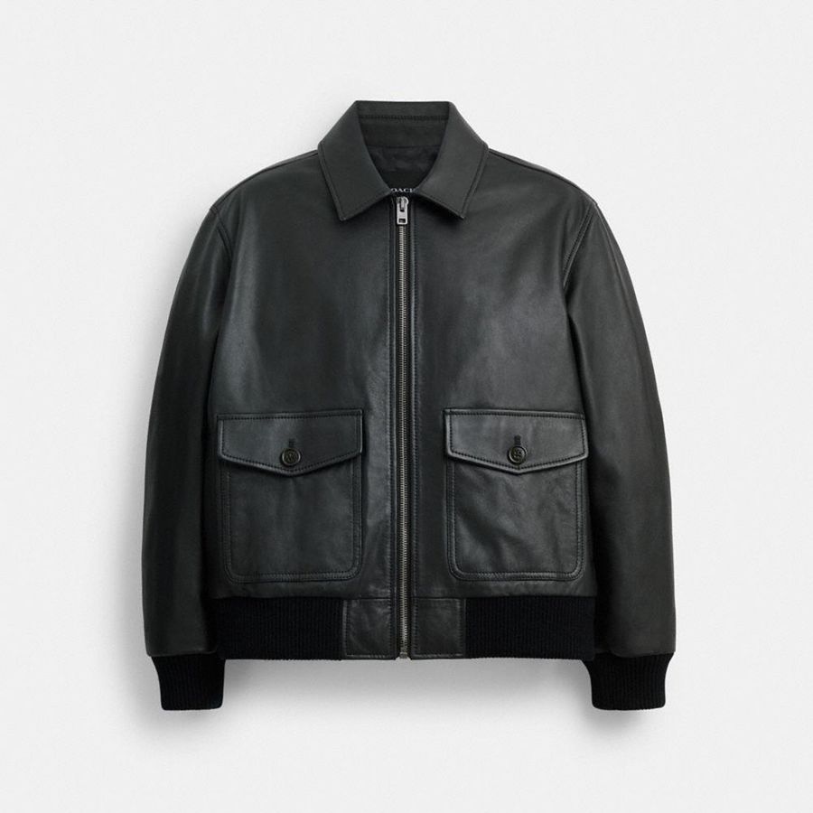 Campera COACH Hombre Negras | 8120KYVZO