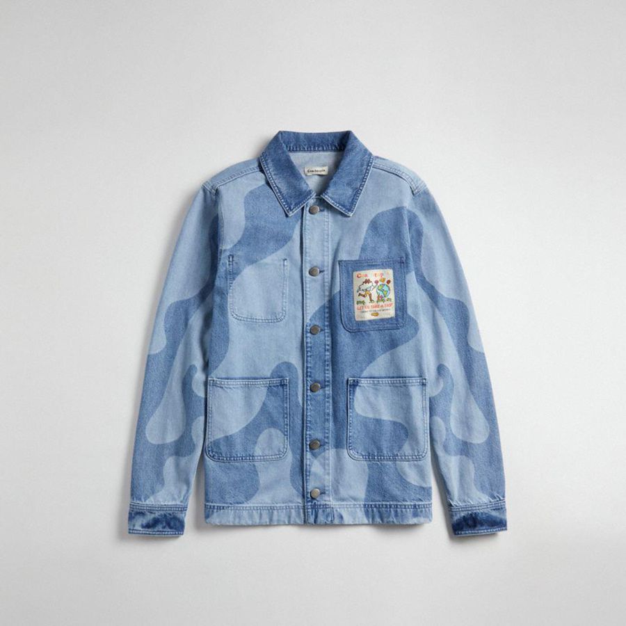 Campera COACH Mujer Azules | 1392FPLYI