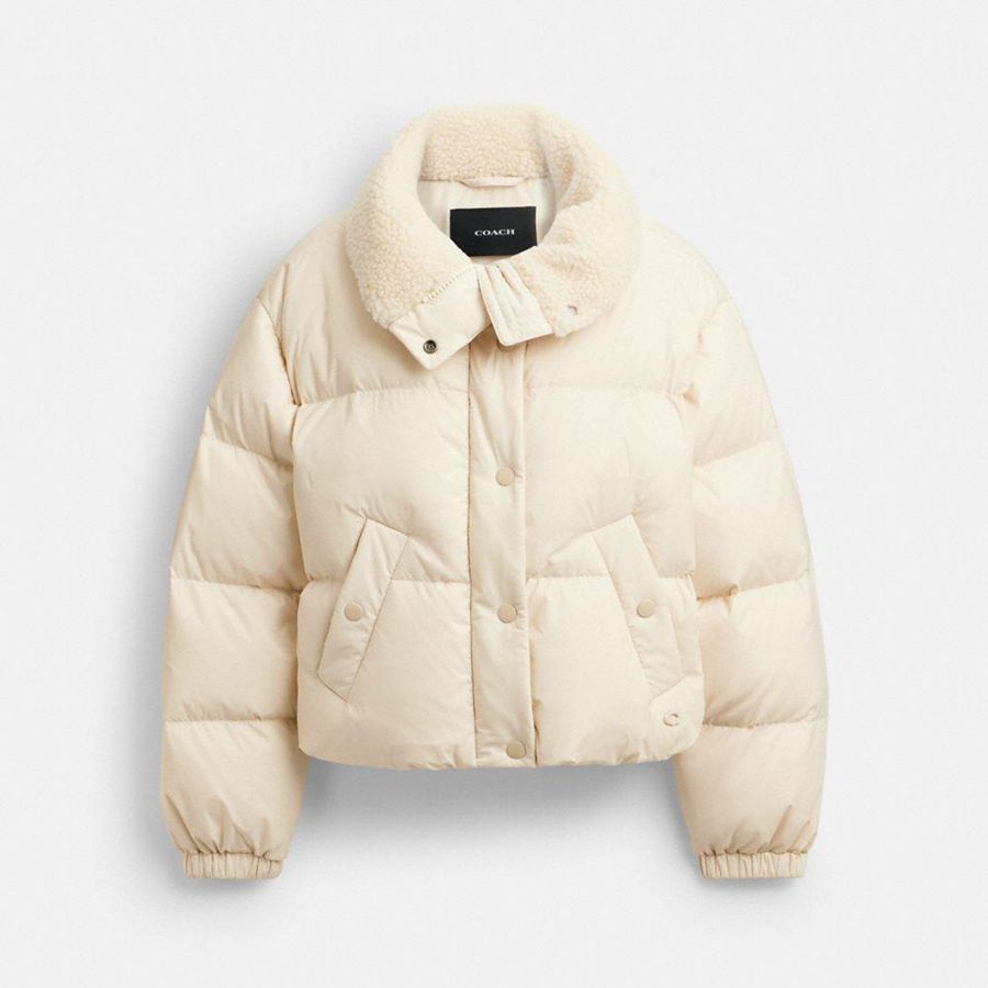 Campera COACH Mujer Blancas | 6849JEKXA