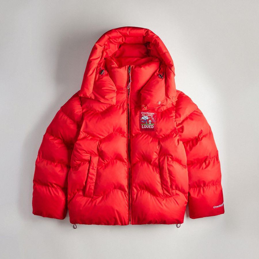 Campera COACH Mujer Rojas | 2958PRMJQ