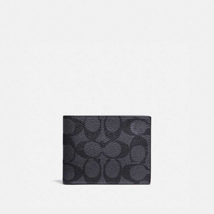 Cartera COACH Hombre Gris | 5681PSKIT