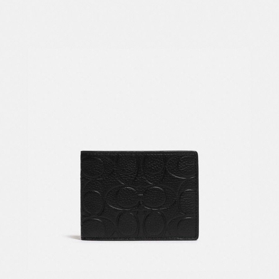 Cartera COACH Hombre Negras | 7395OKFMD