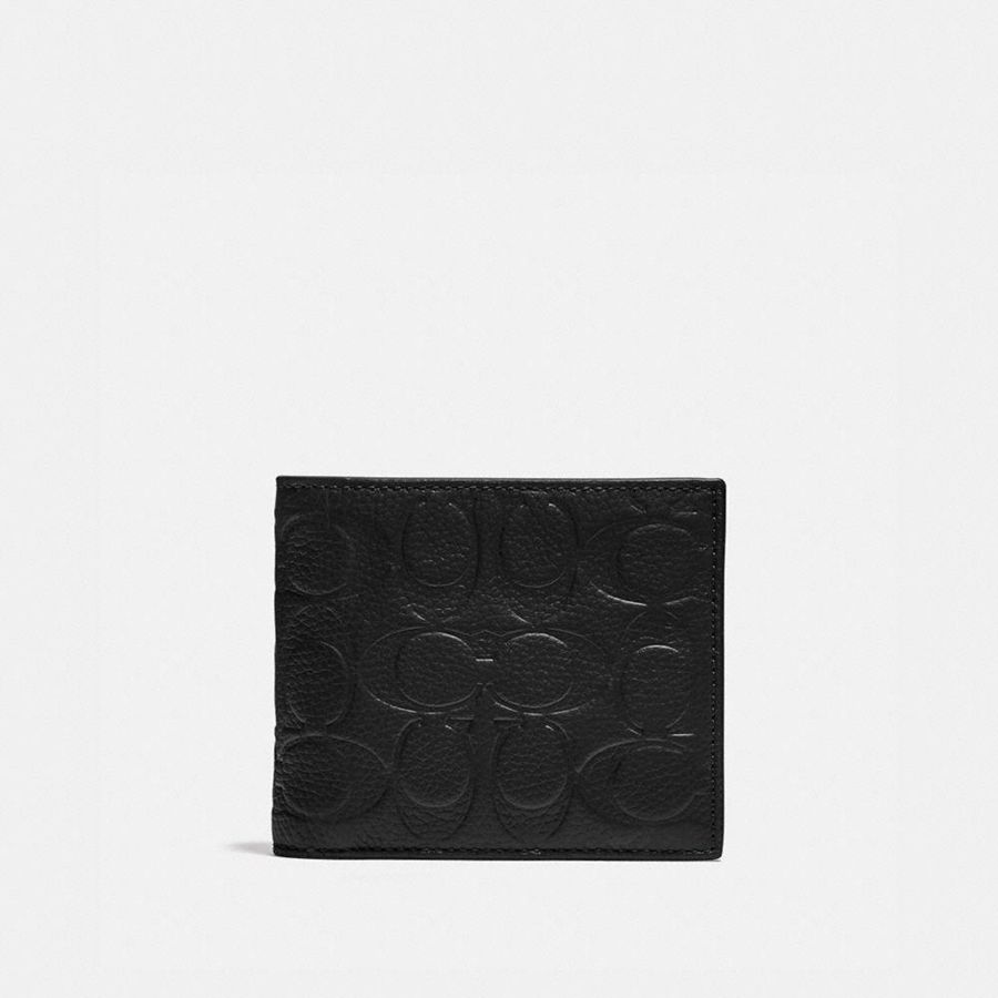 Cartera COACH Hombre Negras | 9302GAXQU