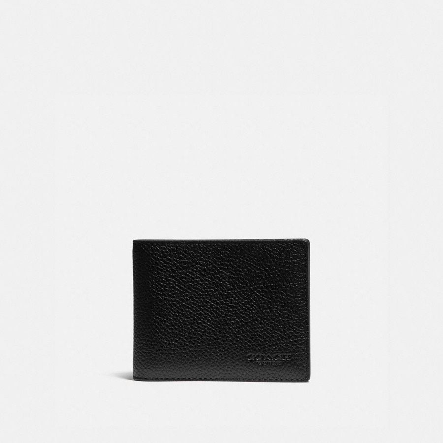 Cartera COACH Hombre Negras | 9321POQDW