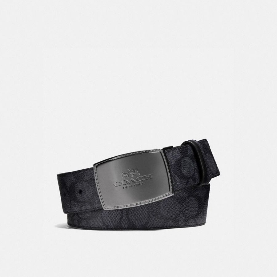 Cinturones COACH Hombre Gris | 5482KRWMG
