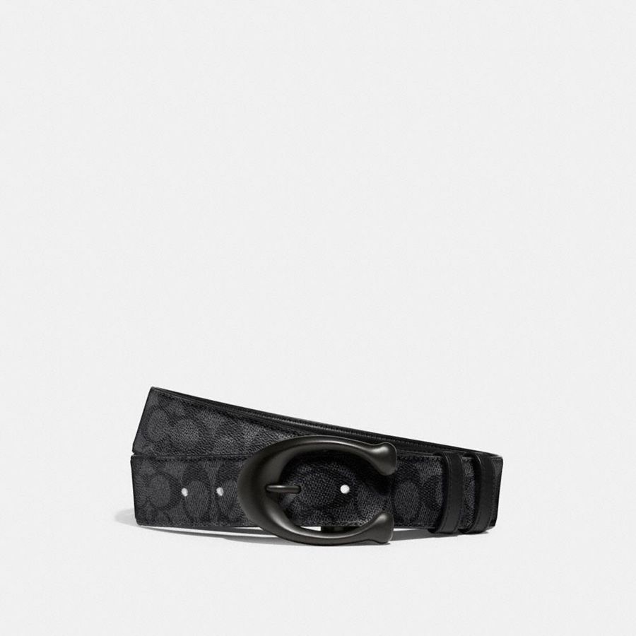 Cinturones COACH Hombre Negras | 5264TLAUR