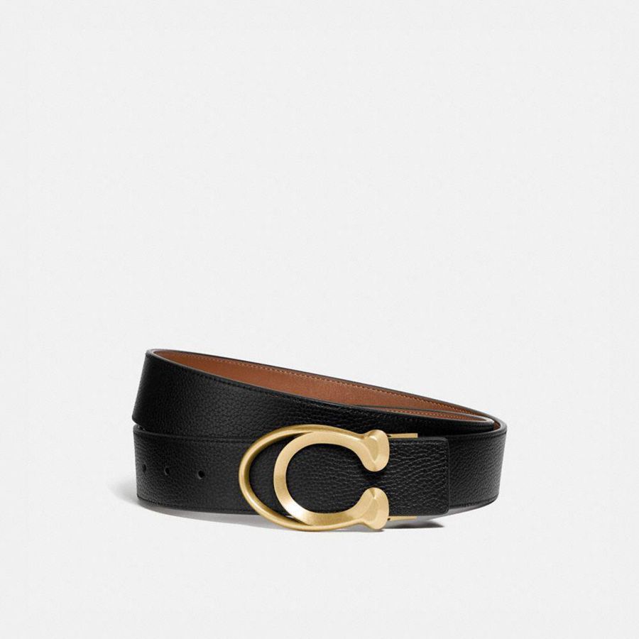 Cinturones COACH Hombre Negras | 9805QTEPN