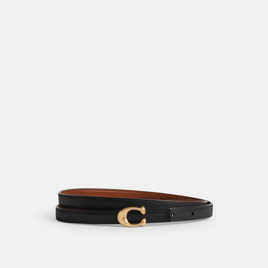 Cinturones COACH Mujer Negras | 7098PIWAB